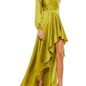 Mac Duggal High-Low One-Shoulder Gown